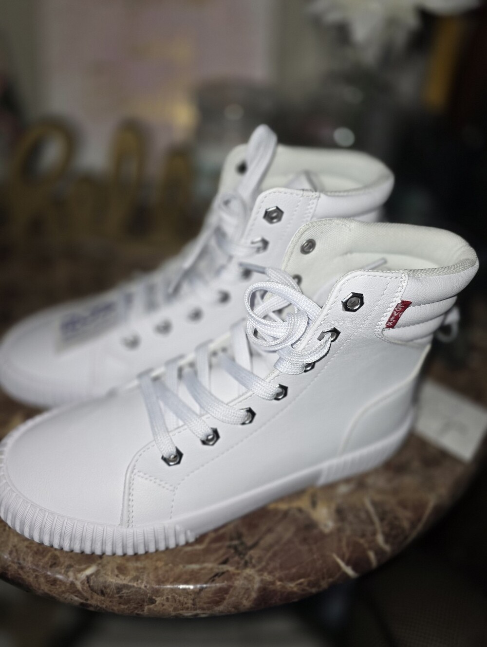 Levi's White High-Top Sneakers
